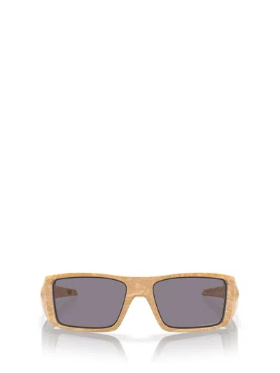 Oakley Heliostat 61mm Prizm™ Polarized Rectangular Sunglasses In Desert Tan/prizm Grey