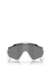Oakley Womens White Oo9418 Wind Jacket Shield-frame O Matter™ Sunglasses In Matte White