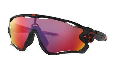 Pre-owned Oakley Sunglasses  Jawbreaker Matte Black Prizm Road Oo9290-20 In Red