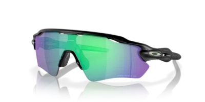 Pre-owned Oakley Sunglasses  Radar Ev Path Matte Black Prizm Jade Polarized Oo9208-f0 In Green