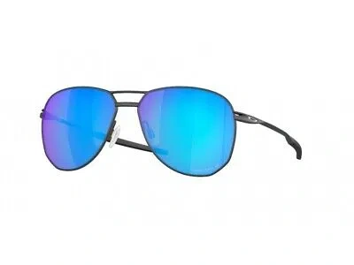 Pre-owned Oakley Sunglasses Oo6050 Contrail Ti 605004 Grey Sapphire Blue Man