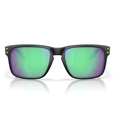 Oakley Sunglasses Oo9102 9102 Ai Holbrook Black/prizm Road Jade Unisex In Multi