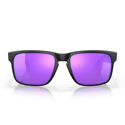 Oakley Sunglasses Oo9102 9102 K6 Holbrook Black/purple Unisex In Multi