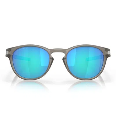 Oakley Sunglasses Oo9265 926532 Latch Gray/blue Unisex Polarized In Purple