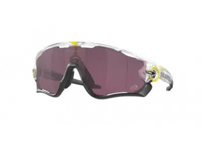 Pre-owned Oakley Sunglasses Oo9290 Jawbreaker 929072 Trasparent Gray / Black Man