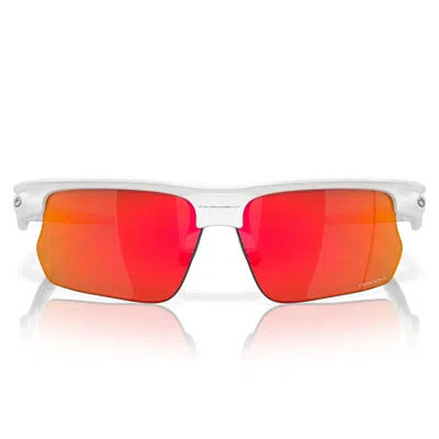 Oakley Sunglasses Oo9400 940003 Bisphaera Glossy White/prizm Ruby Unisex