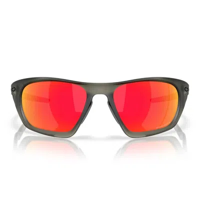 Oakley Sunglasses Oo9431 943104 Lateralis Olive Ink Matte/prizm Ruby Unisex In Gray