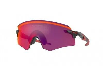 Pre-owned Oakley Sunglasses Oo9471 Encoder 947101 Black Purple / Red Man