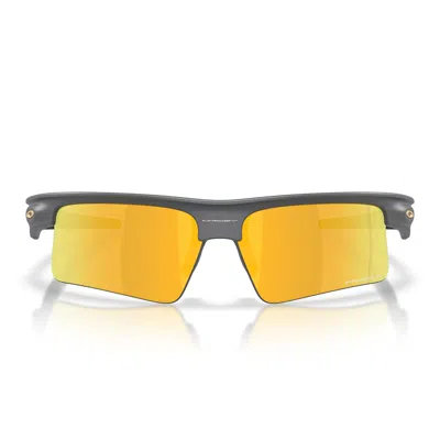 Oakley Sunglasses Oo9534 953403 Bisphaera Speed Matte Carbon/prizm 24k Unisex Polarized In Purple