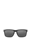 Oakley Holbrook 56mm Prizm™ Rectangular Sunglasses In Polished Black