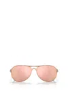 Oakley Feedback Prizm Rose Gold Aviator Ladies Sunglasses Oo4079 407944 59 In Satin Rose Gold