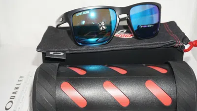 Pre-owned Oakley Sunglasses Sliver Xl Moto Gp Limited Edition Matte Black Oo9341-2557 In Prizm Sapphire Iridium
