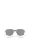 Oakley Full Rim Rectangular Sunglasses In White