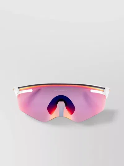 Oakley Sunglasses With Colored Lenses And Wraparound Design