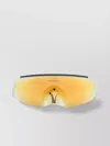 Oakley Sunglasses With Curved Arms And Mirrored Lenses
