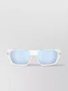 Oakley Sunglasses With Flat Brow And Rectangular Shape In White