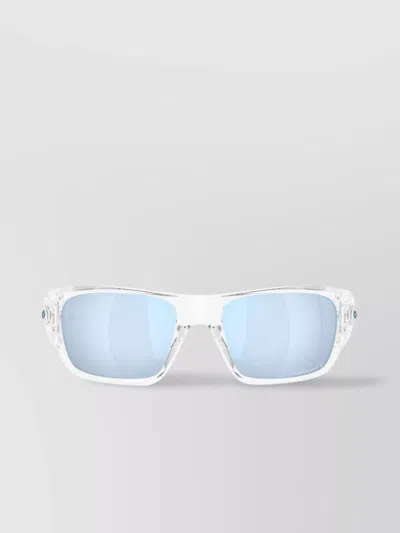 Oakley Sunglasses With Flat Brow And Rectangular Shape In White