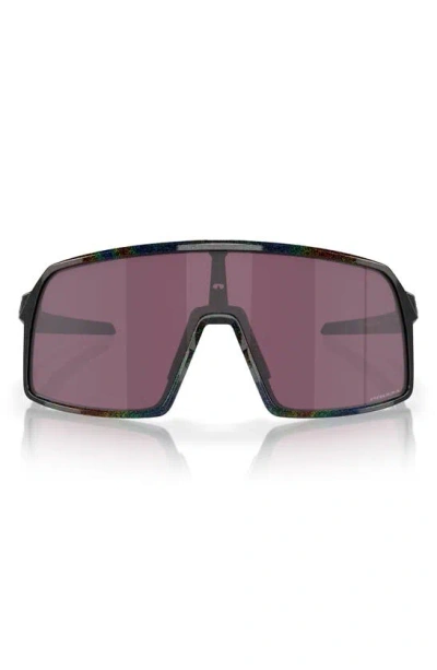 Oakley Sutro 128mm Shield Sunglasses In Shiny Black