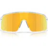 Oakley Sutro 137mm Shield Sunglasses In Gold
