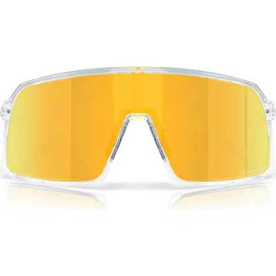 Oakley Sutro 137mm Shield Sunglasses In Gold