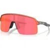 Oakley Sutro 39mm Polarized Rectangular Sunglasses In Fire Orange