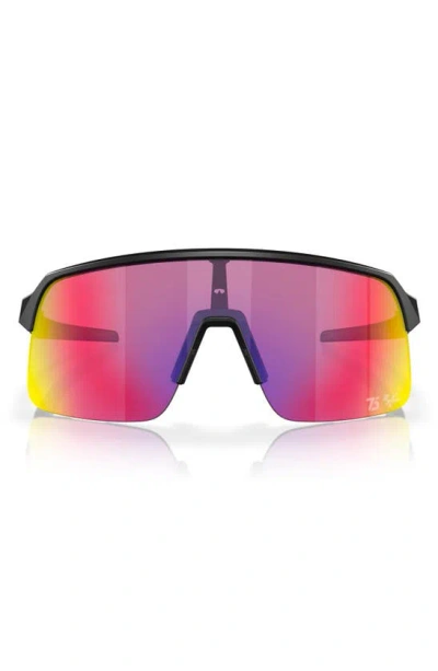 Oakley Sutro Lite 139mm Prizm™ Semirimless Wrap Shield Sunglasses In Matte Black