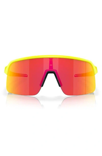 Oakley Sutro Lite 139mm Prizm™ Semirimless Wrap Shield Sunglasses In Yellow