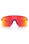 Oakley Sutro Lite 139mm Prizm™ Semirimless Wrap Shield Sunglasses In Ruby