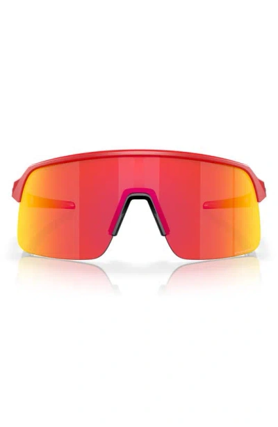 Oakley Sutro Lite 139mm Prizm™ Semirimless Wrap Shield Sunglasses In Ruby