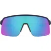 Oakley Sutro Lite 139mm Prizm™ Wrap Shield Sunglasses In Blue