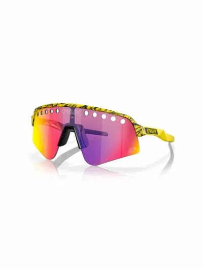 Oakley Sutro Lite Sweep Vented Sunglasses - Unisex In Splatter/prizm Road In Yellow