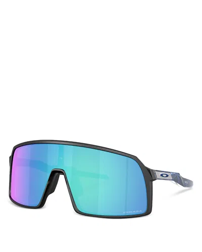Oakley Sutro Rectangular Shield Sunglasses, 137mm In Matte Black