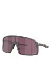 Oakley Iridescent Bridge Rectangular Sunglasses In Black