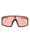 Oakley Sutro Shield-frame Sunglasses In Brown