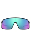 Oakley Womens Grey Oo9406 Sutro S Acetate Shield Sunglasses In Black/prizm Sapphire