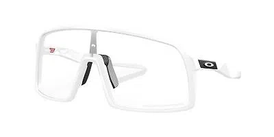 Pre-owned Oakley Sutro Sunglasses, Matte White Frame, Clear/black Iridium Photochromatic L