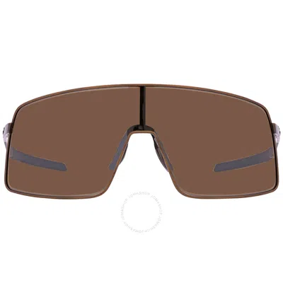 Oakley Sutro Ti Prizm Tungsten Shield Sunglasses Oo6013 601303 36 In Brown