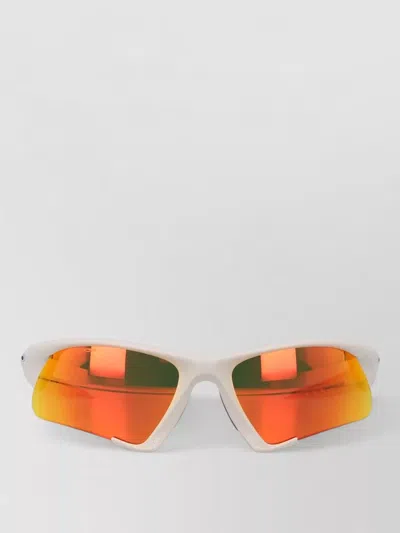 Oakley Suture Jacket Sunglasses Lightweight Wraparound Frame In Orange
