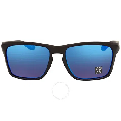 Oakley Sylas Prizm Sapphire Polarized Rectangular Men's Sunglasses Oo9448 944812 57 In Black