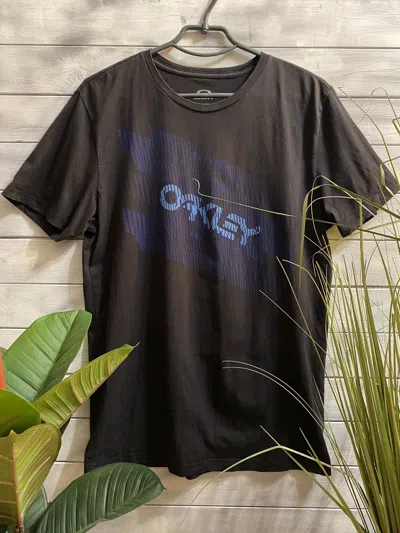 Pre-owned Oakley T-shirt  Big Logo In Black