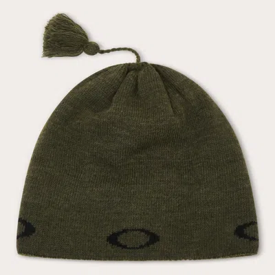 Oakley Tc Nordic Tassle Beanie In Green