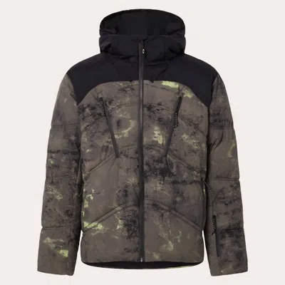 Oakley Tc Rykkinn Jacket In 7aq-oxidation Print Green In Multi