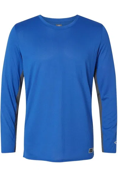 Oakley Team Issue Hydrolix Long Sleeve T-shirt In Blue