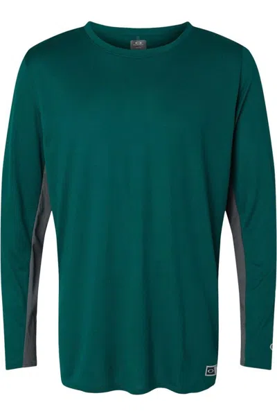 Oakley Team Issue Hydrolix Long Sleeve T-shirt In Green