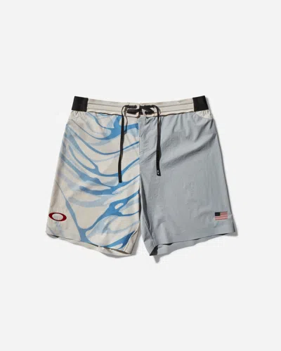 Oakley Team Usa Surfing 2-in-1 Boardshorts Gray Dust In Grey