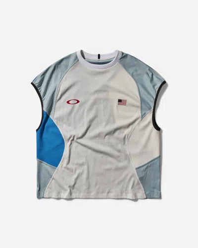 Oakley Team Usa Surfing Tank Top Liquid Gray In Grey