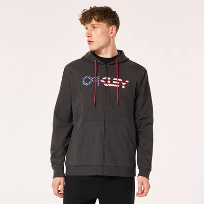 Oakley Teddy Full Zip Hoodie In Gray