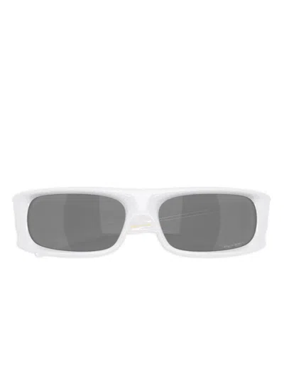 Oakley Textured Rectangle Sunglasses In Blue