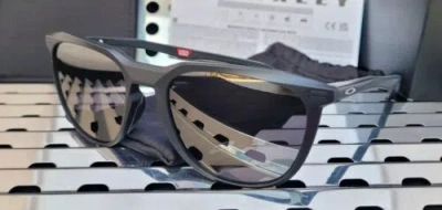 Pre-owned Oakley Thurso 9286-0154 Sunglasses Matte Black Ink W/ Prizm Black Iridium