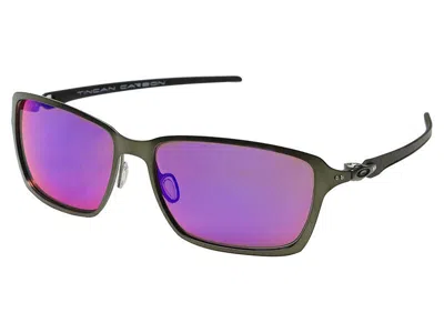 Pre-owned Oakley Tincan Carbon Polarized Sunglasses Oo6017-03 Carbon/oo Red Iridium